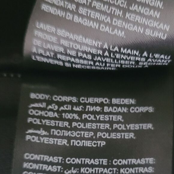 vintage Y2K bebe jumpsuit sleeveless black lace accent ankle zip size 10 - Picture 10 of 10